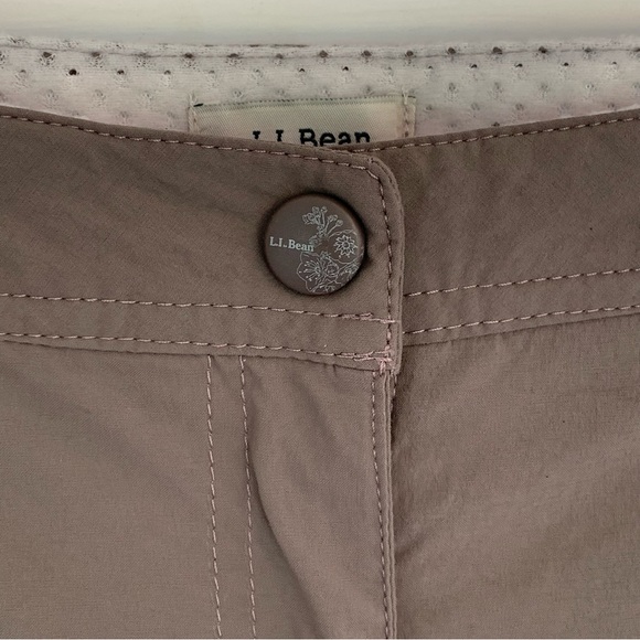 L.L.Bean Women’s Size 12 Comfort Trail Pants Ash Brown Mid-Rise Straight-Leg - Picture 4 of 16